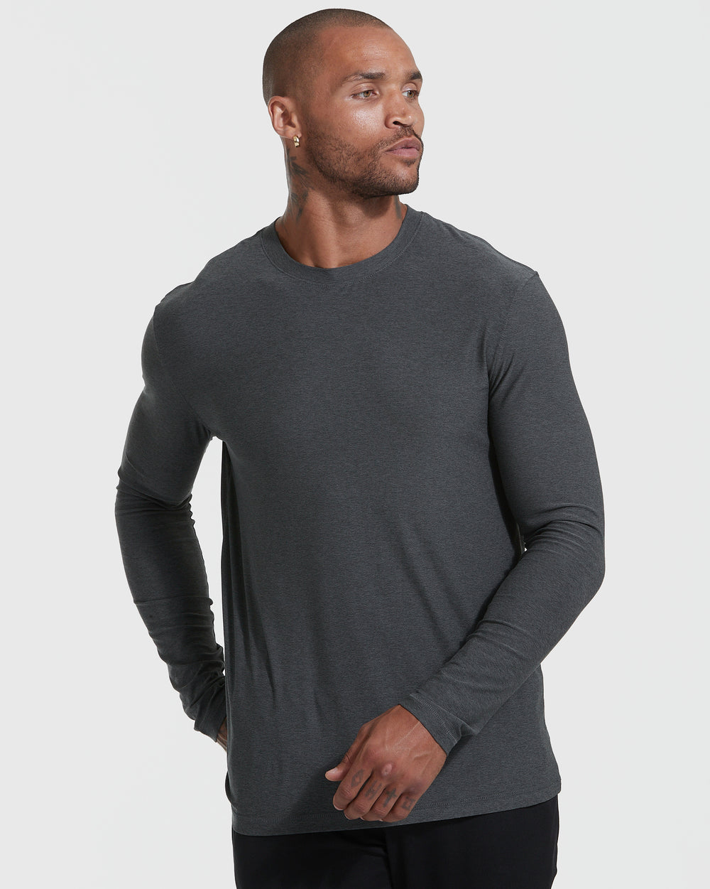 Heather Color Active Long Sleeve Crew T-Shirt 3-Pack