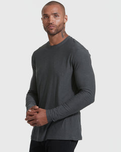 True ClassicCharcoal Heather Gray Active Long Sleeve Crew T-Shirt