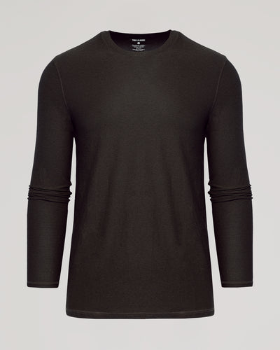 Active Long Sleeve Crew Neck - Dark Heather Cocoa