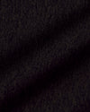 Dark Heather Cocoa Active Long Sleeve Crew T-Shirt's textured black fabric close-up.