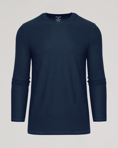 Active Long Sleeve Crew Neck - Dark Heather Fiord