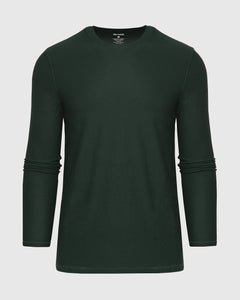 True ClassicDark Heather Forest Active Long Sleeve Crew T-Shirt