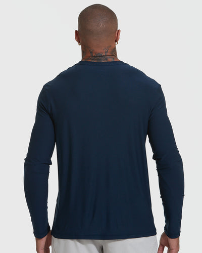 Active Long Sleeve Crew Neck - Navy