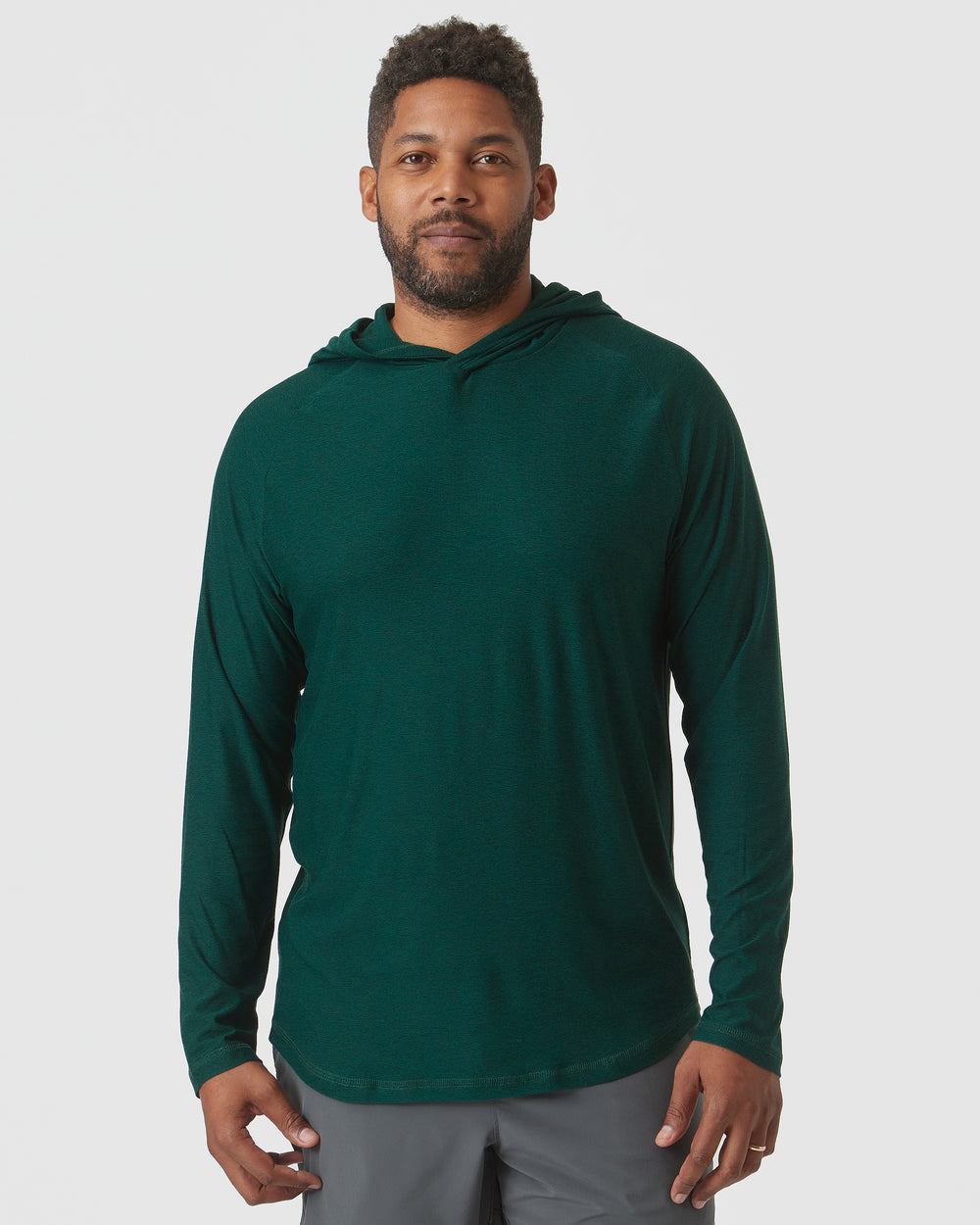 Heather Evergreen & White Active Long Sleeve Hoodie 2-Pack