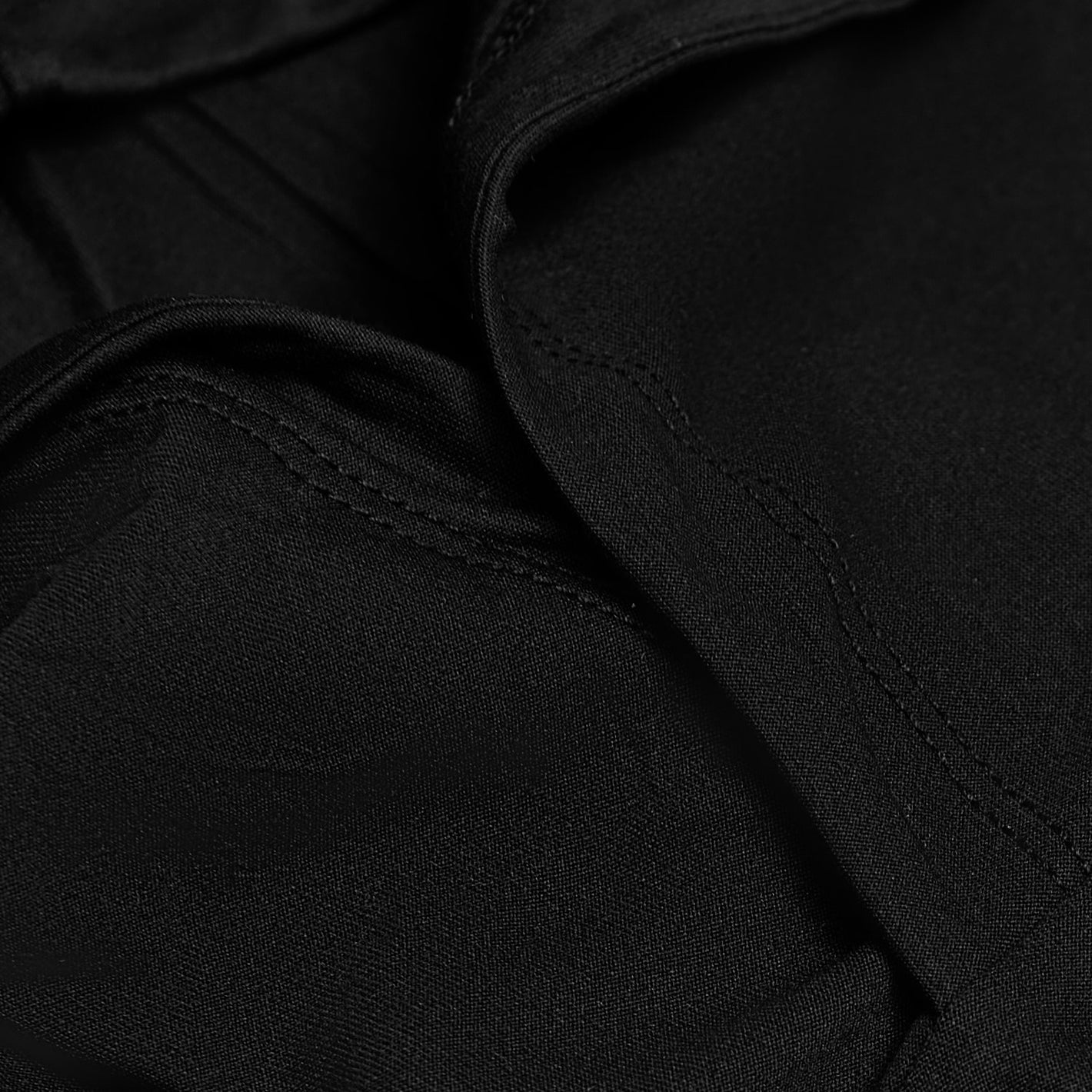 Black & Charcoal Gray Active Long Sleeve Hoodie 2-Pack, showing folded layers and stitching.