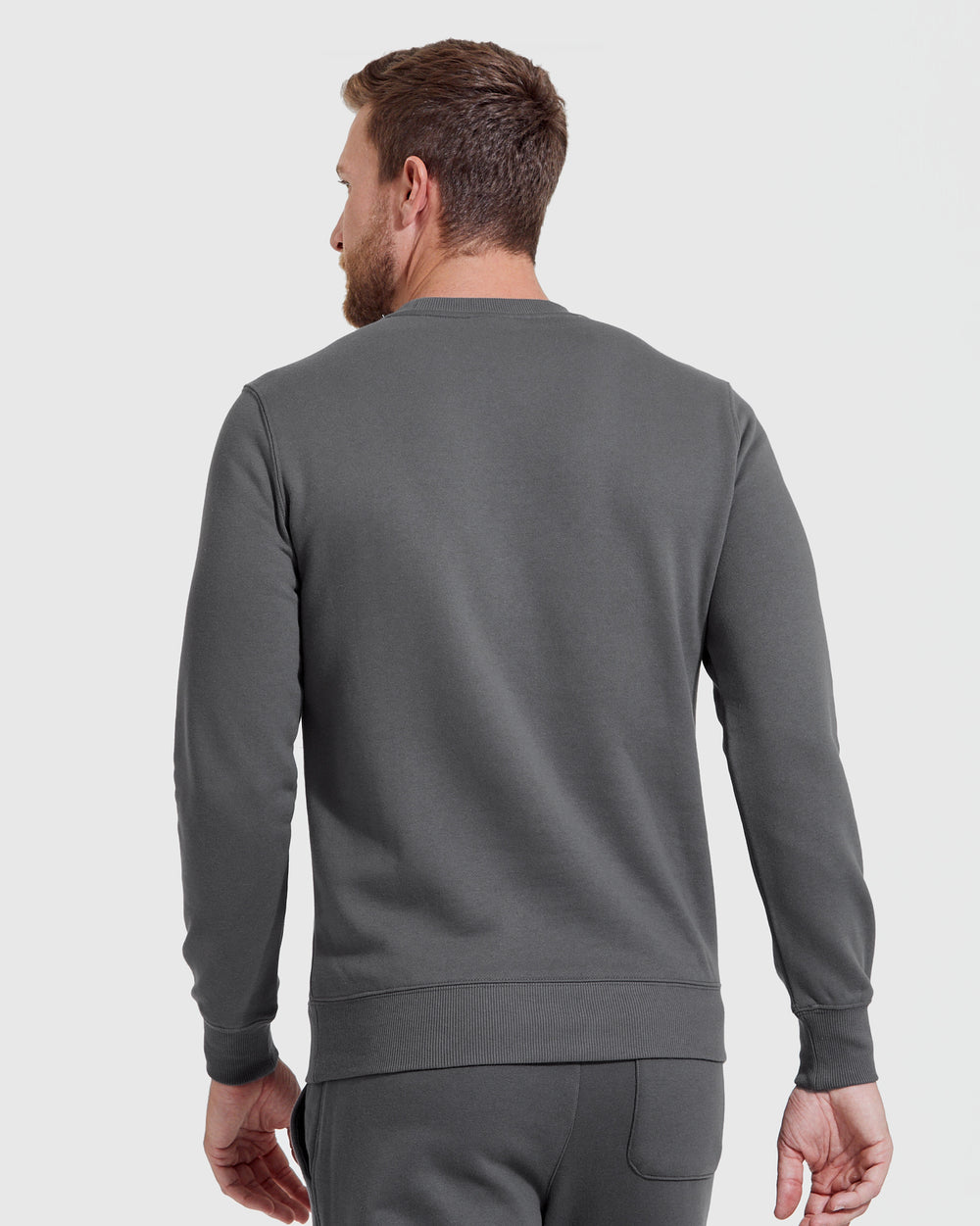 Carbon Fleece French Terry Pullover Crew Neck Sweatshirt