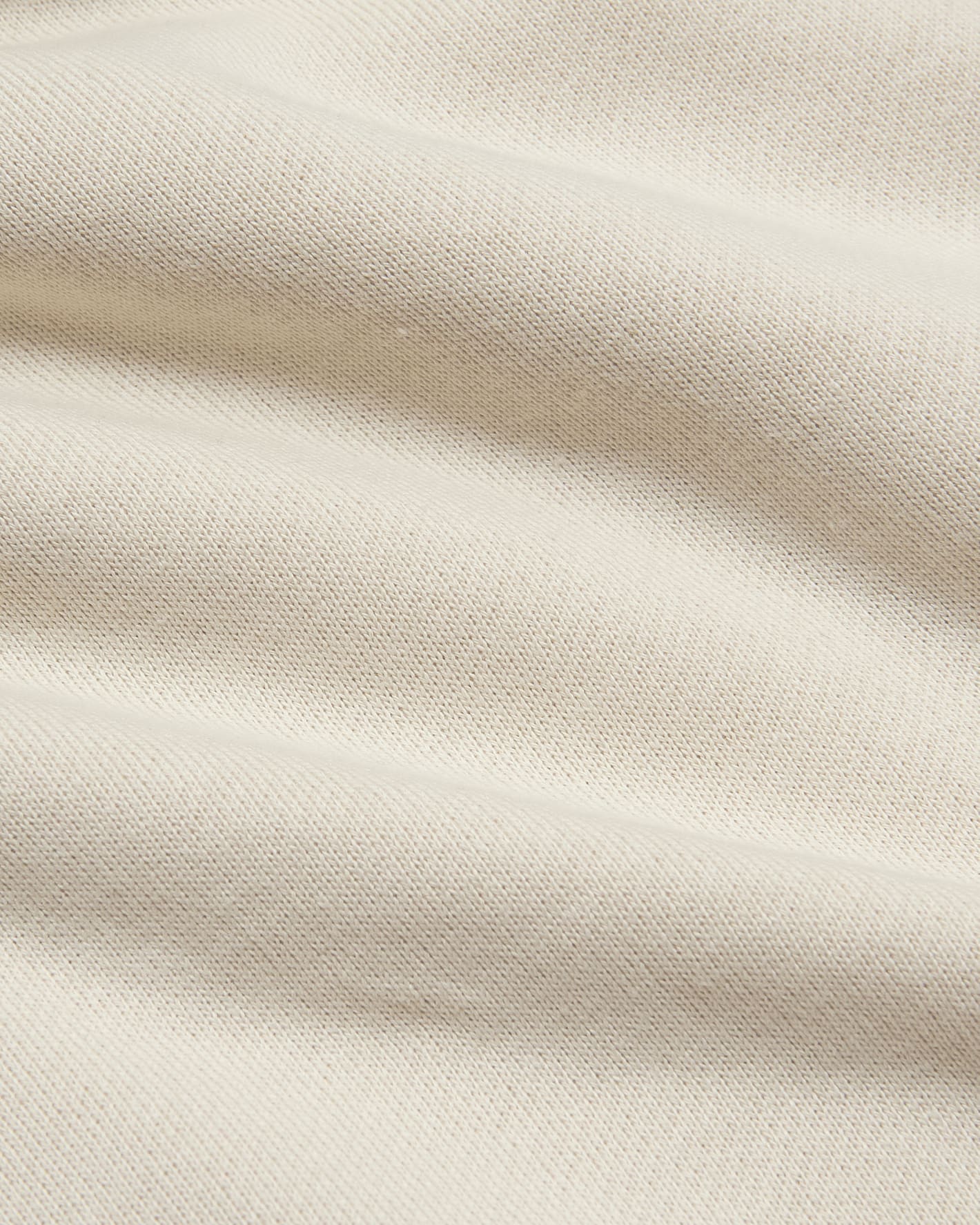 Dune Fleece French Terry Pullover Crew Neck, showcasing fine knit texture.