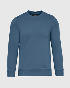 True ClassicFiord Fleece French Terry Pullover Crew Neck Sweatshirt with ribbed cuffs.