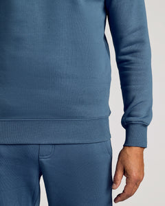 True ClassicFiord Fleece French Terry Pullover Crew Neck Sweatshirt shown on model.
