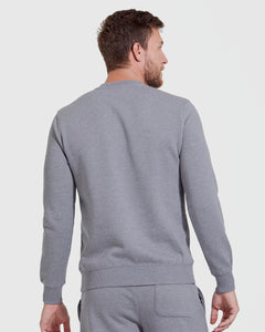 True ClassicHeather Gray Fleece French Terry Pullover Crew Neck