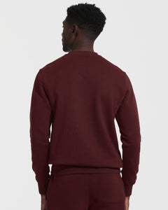 True ClassicMahogany Fleece French Terry Pullover Crew Neck