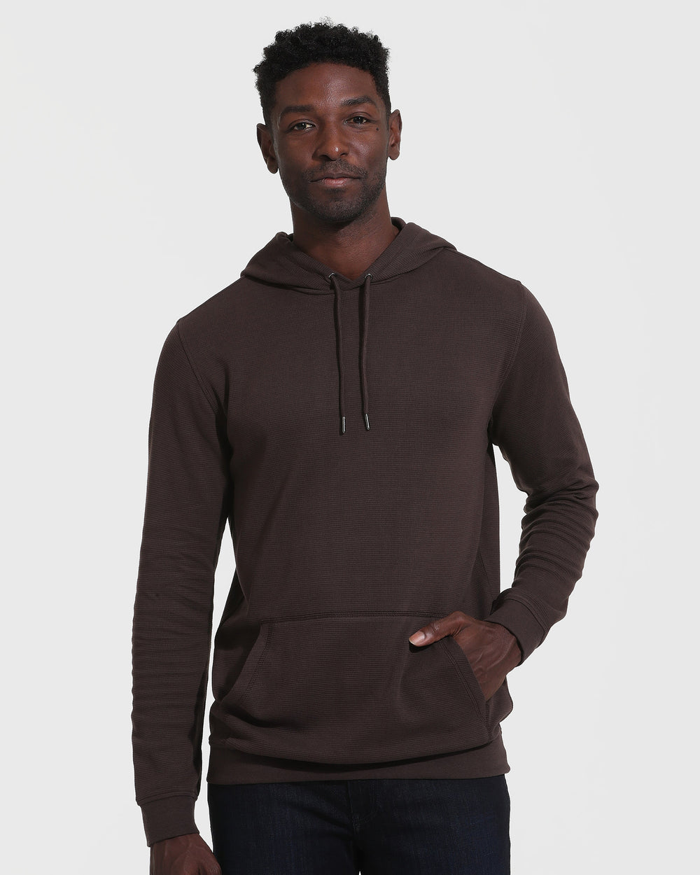 Dark Oak Waffle Hoodie