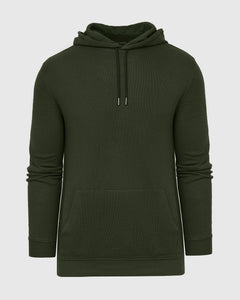 True ClassicDark Olive Waffle Hoodie