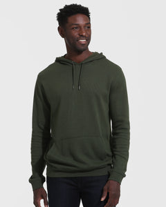 True ClassicDark Olive Waffle Hoodie