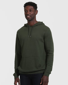 True ClassicDark Olive Waffle Hoodie