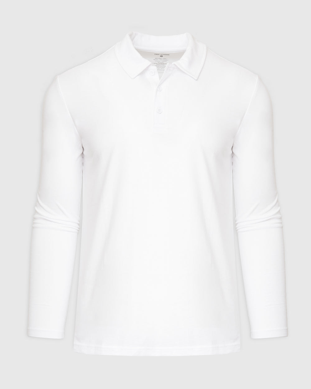 White Long Sleeve Polo