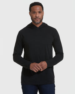 True ClassicBlack Hooded Long Sleeve T-Shirt