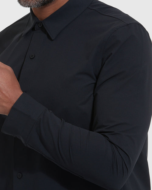 Black Commuter Long Sleeve Shirt