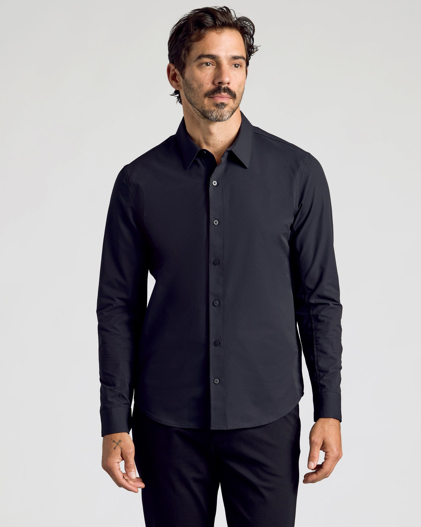 Black Commuter Long Sleeve Shirt