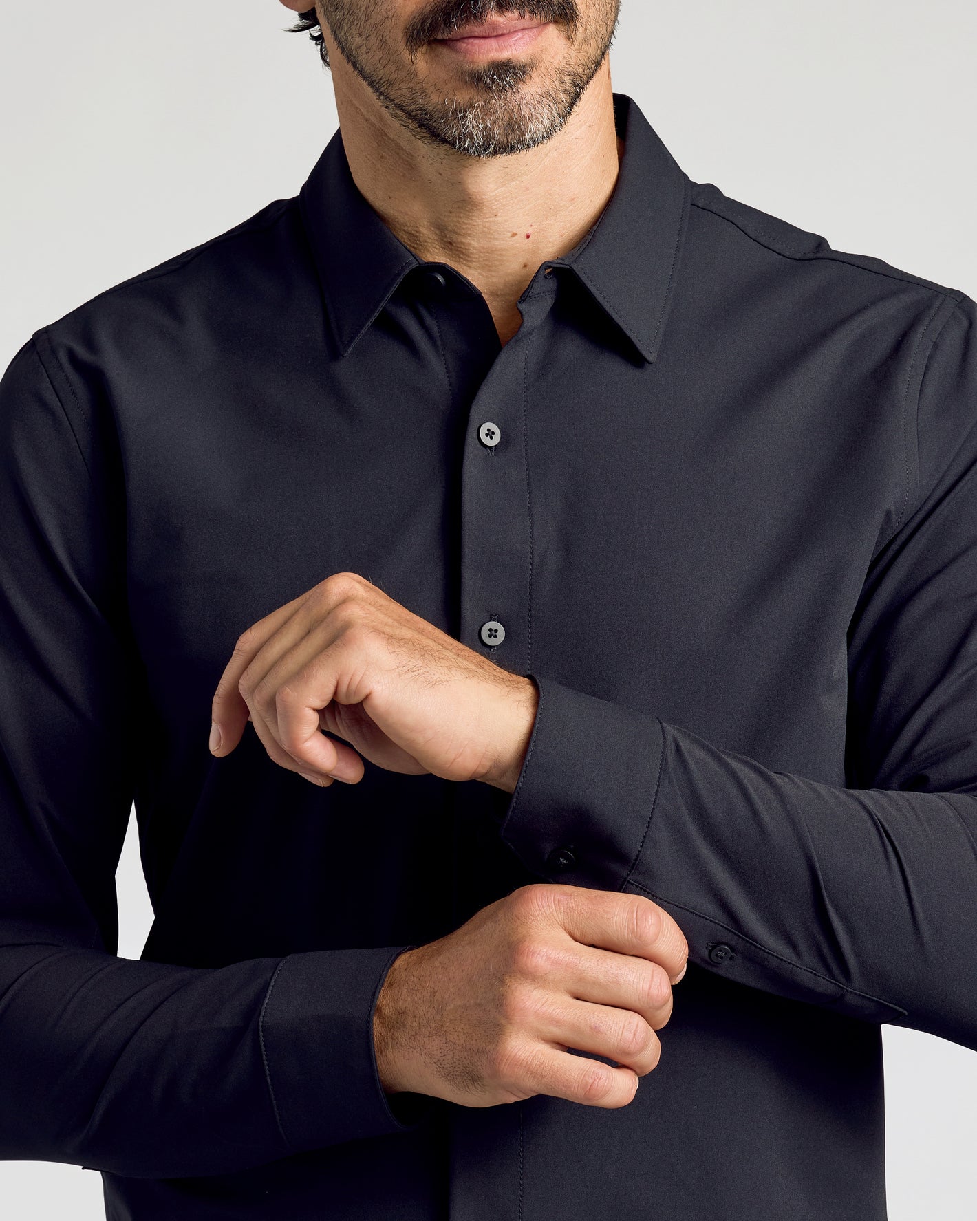 Black Commuter Long Sleeve Shirt