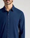 Navy Commuter Long Sleeve Shirt