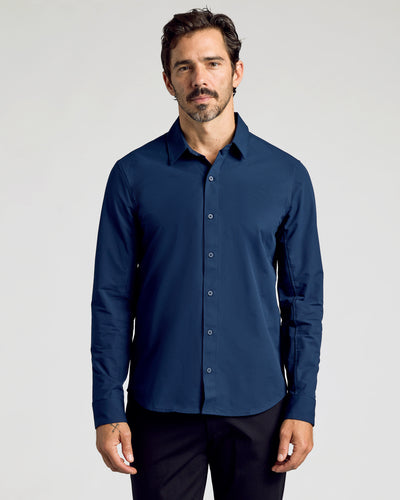 Commuter Long Sleeve Shirt - Navy