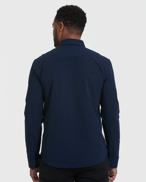 Navy Commuter Long Sleeve Shirt