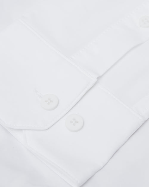 White Commuter Long Sleeve Shirt