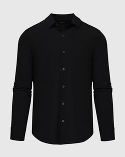 Black Performance Lightweight Dress Shirt