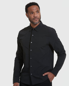 True ClassicBlack Performance Lightweight Dress Shirt