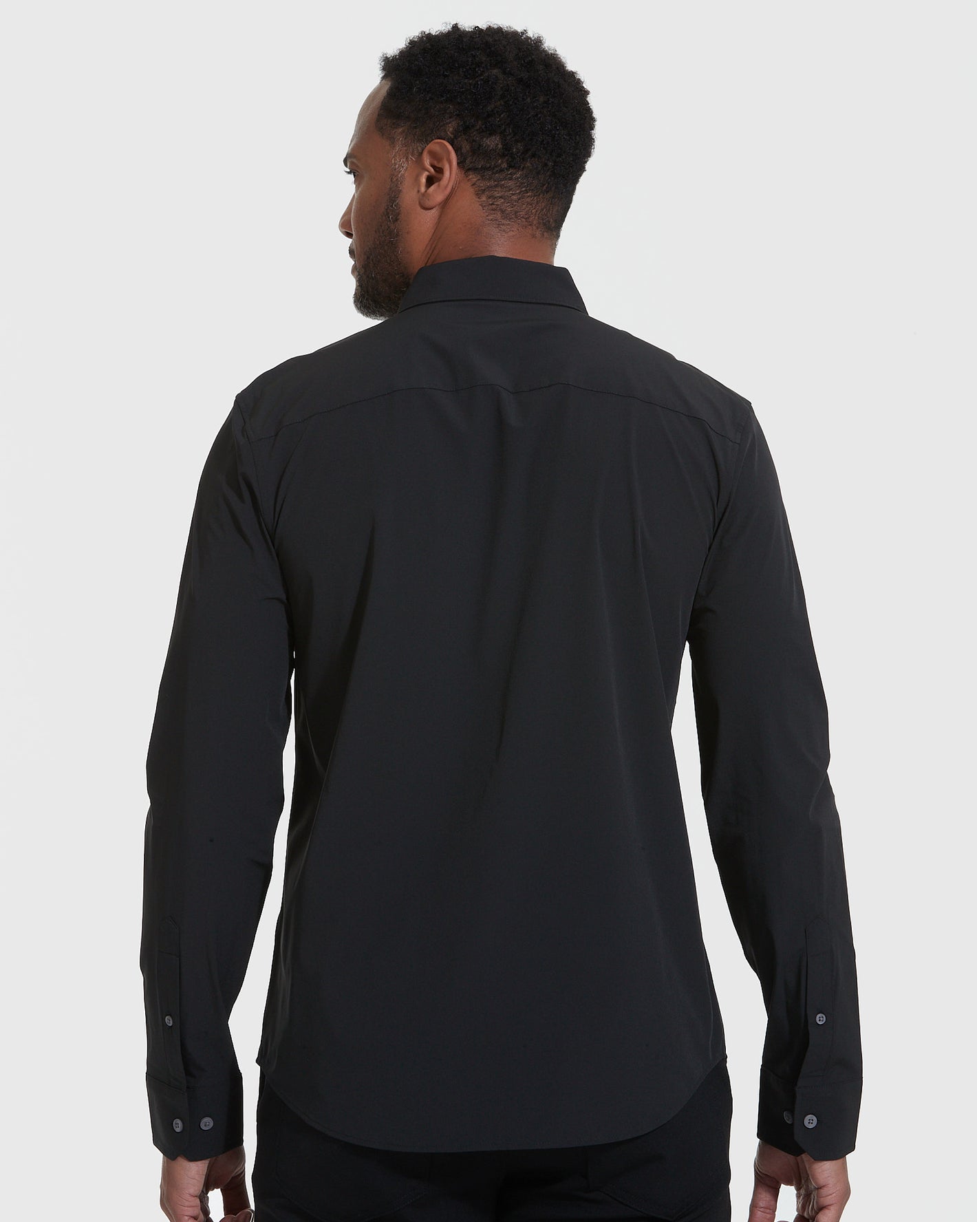 Black Lightweight Dress Shirt