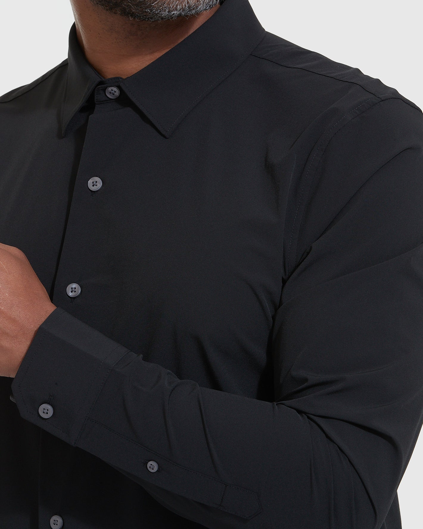 Black Lightweight Dress Shirt