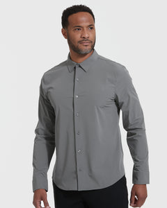 True ClassicCarbon Performance Lightweight Dress Shirt