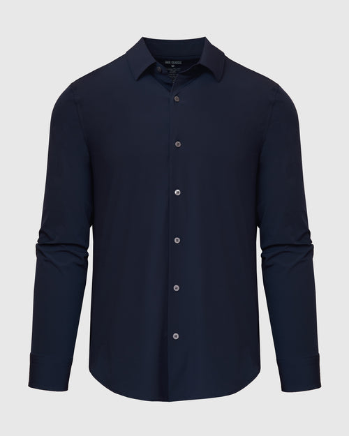 Navy Performance Lightweight Dress Shirt