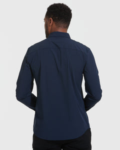 True ClassicNavy Performance Lightweight Dress Shirt