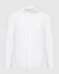 White Performance Lightweight Dress Shirt