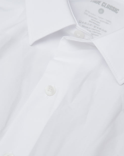 White Performance Lightweight Dress Shirt