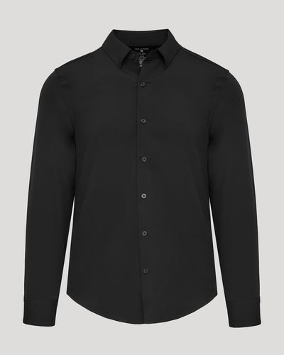 Long Sleeve Performance Dress Shirt - Black