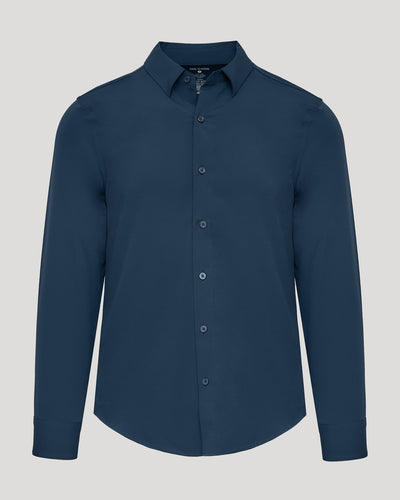 Long Sleeve Performance Dress Shirt - Navy