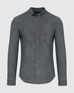 True ClassicBlack Wash Long Sleeve Chambray Shirt