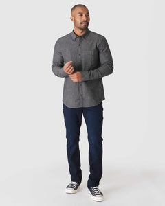 True ClassicBlack Wash Long Sleeve Chambray Shirt