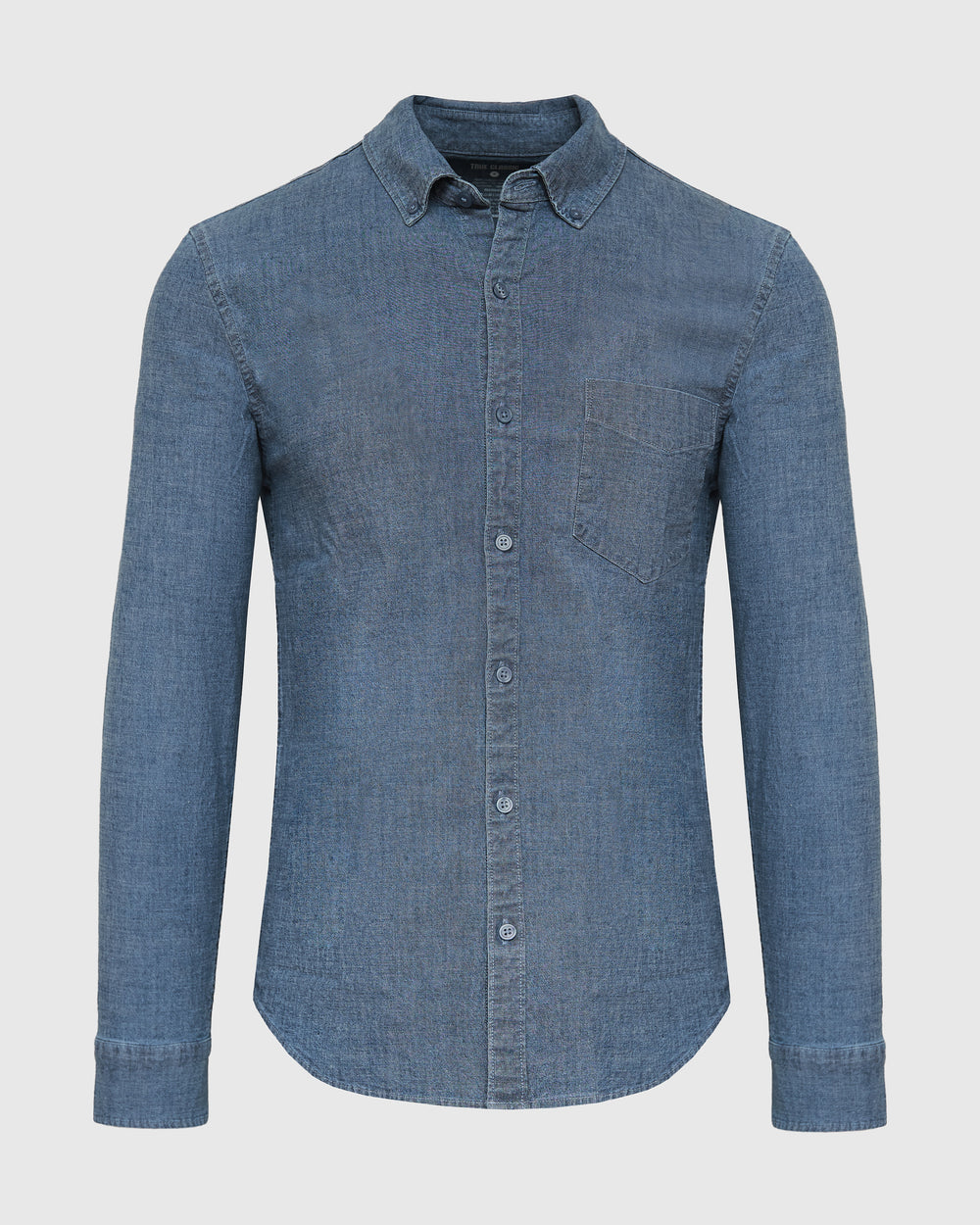 Light Indigo Wash Long Sleeve Chambray Shirt