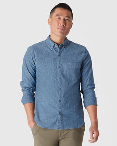 True ClassicLight Indigo Wash Long Sleeve Chambray Shirt