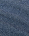 Light Indigo Wash Long Sleeve Chambray Shirt fabric close-up, showcasing weave.