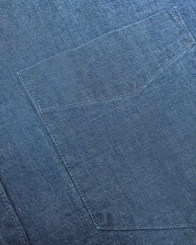Long Sleeve Chambray Shirt - Light Indigo Wash