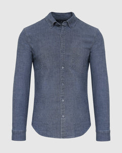 True ClassicMedium Indigo Wash Long Sleeve Chambray Shirt