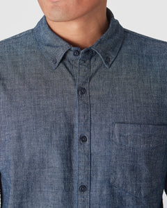 True ClassicMedium Indigo Wash Long Sleeve Chambray Shirt