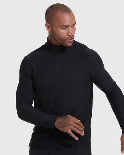 Active Quarter Zip Sweatshirt - Black