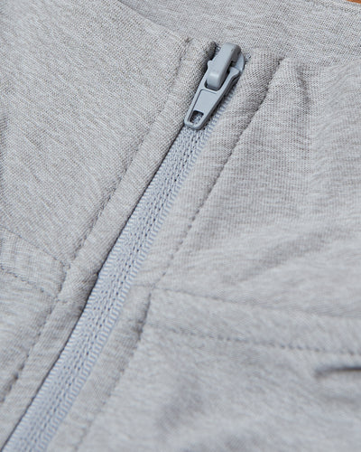Active Quarter Zip Sweatshirt - Light Heather Gray