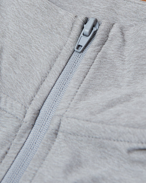 Light Heather Gray Active Quarter Zip Shirt